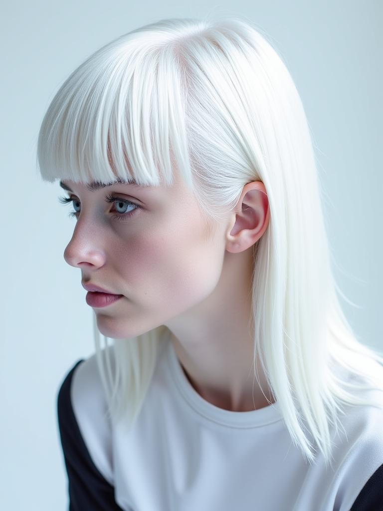 Helles Platinblond mit kühlen Untertönen