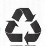 Recycling icon symbolizing waste reduction